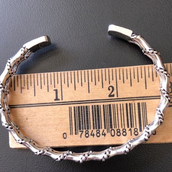 925 Silver Braided Cuff Bracelet - Picture 4 of 5